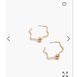 NWT Madewell Star Hoop Earrings
